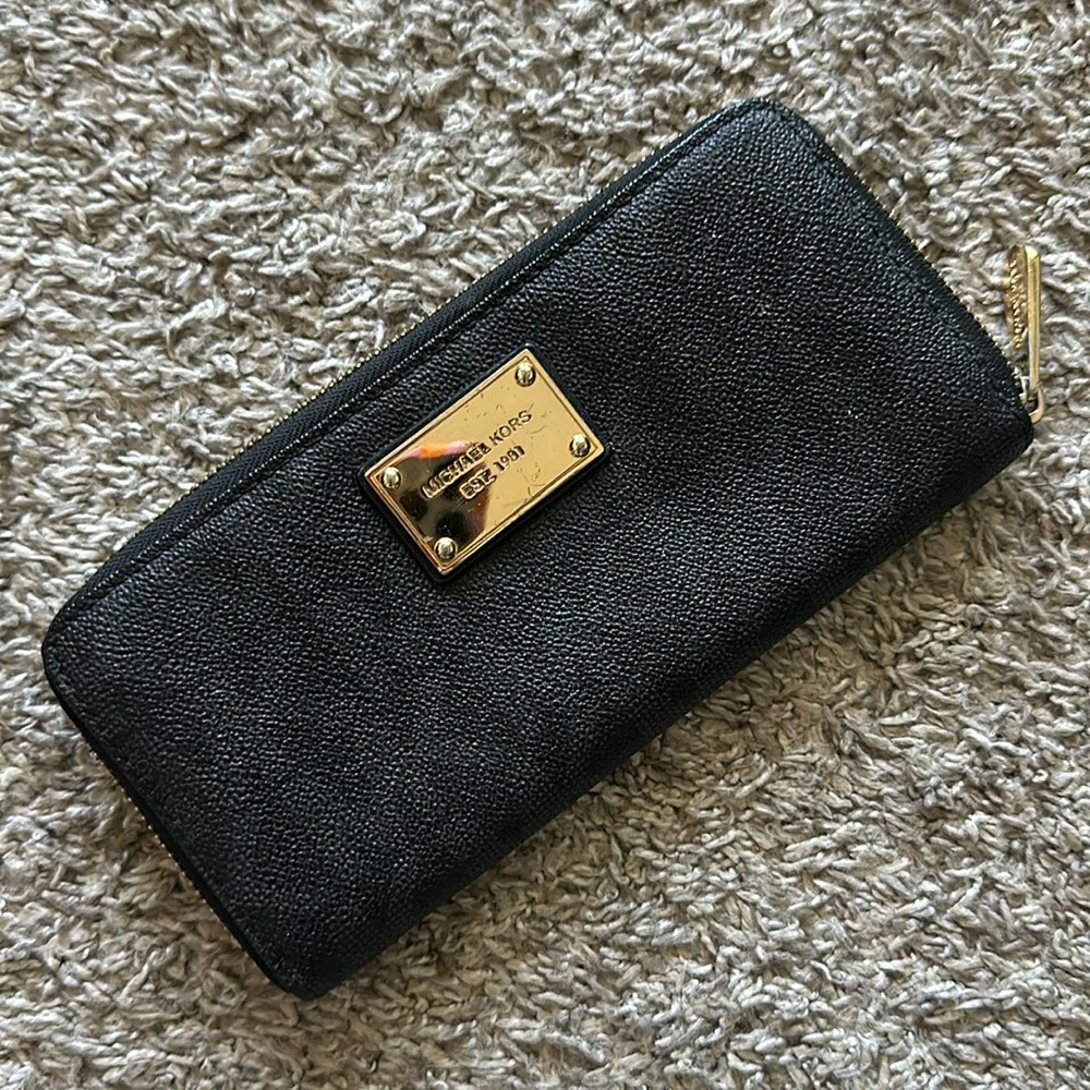 Black Large Michael Kore Wallet